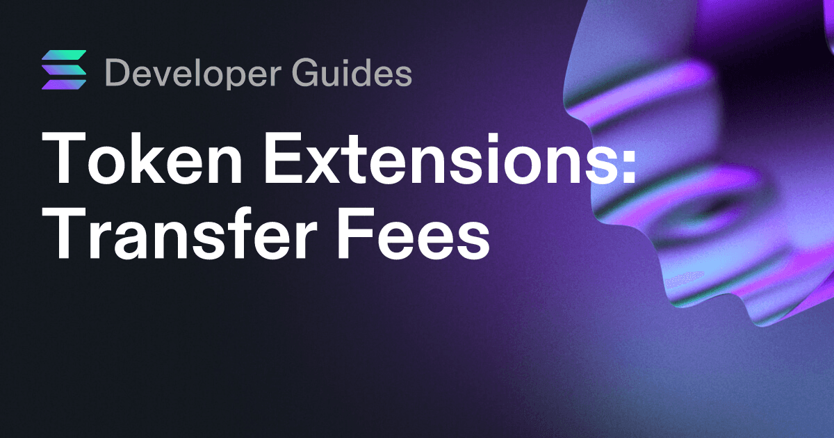 How to use the Transfer Fee extension